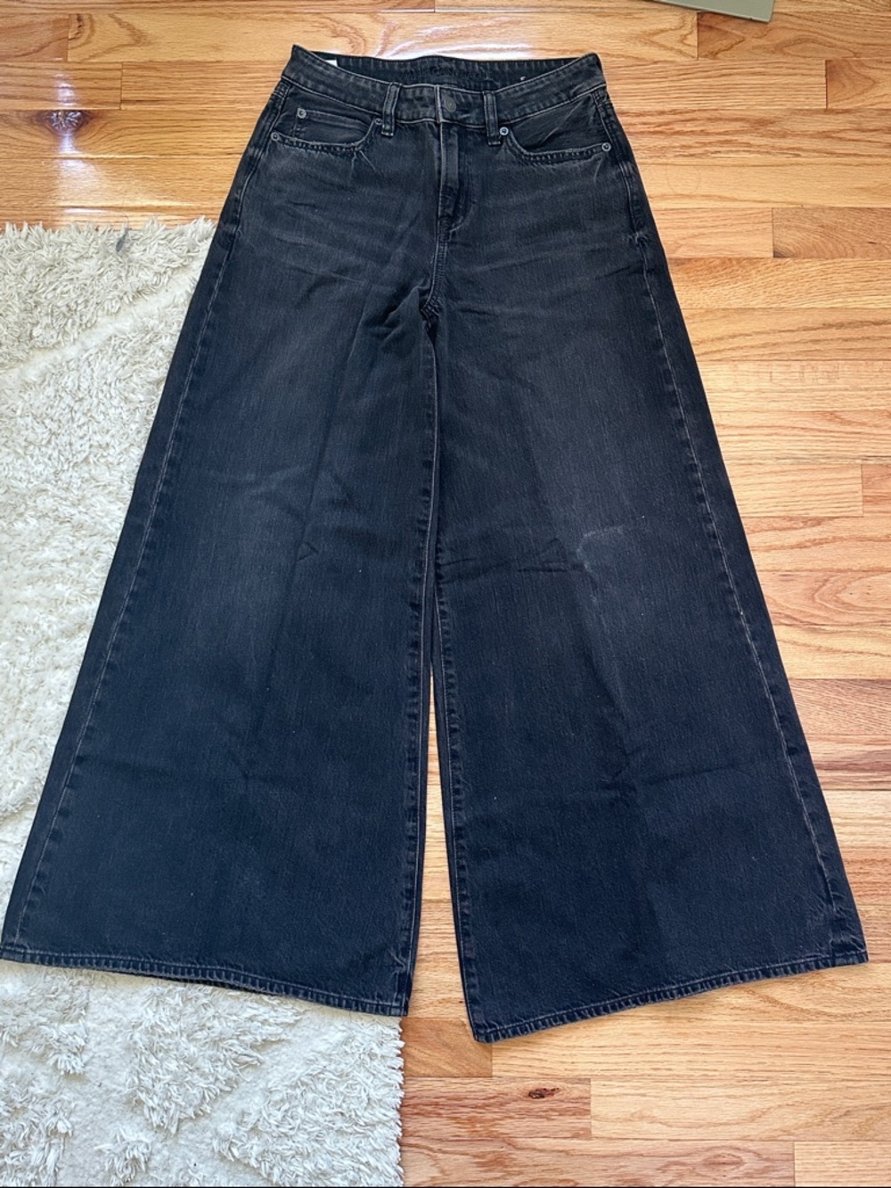 American Eagle Outfitters Black Ultra Wide-Leg Flare Jeans